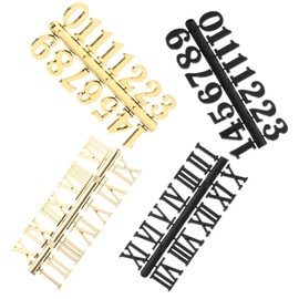 COHEALI 4 Sets DIY Clock Number Kit of Roman Arabic Numerals for Unique Wall Clocks for and Home Decor Versatile DIY Design for Elegant