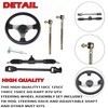 PRO BAT 300mm/11.8'' Go Kart Steering Wheel Steel Kit with
