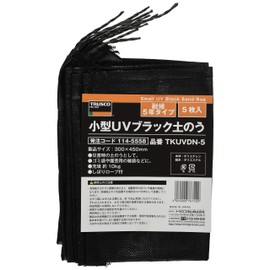 TRUSCO TKUVDN-5 Small UV Black Sandbags Weatherproof 5 Year Type, 5 Pieces, 11.8 x 17.7 inches (30 x 45 cm)