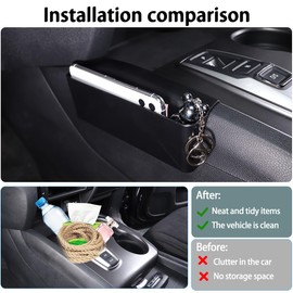 for Honda Pilot 2016-2022,Ridgeline 2017-2023,Passport 2019-2023 Gear Shifter Side Hanging Organizer Tray,Center Multifunctional Side Tray Organizer,Center Storage Box Phone Key Card Tray(Style D)