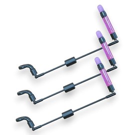 3 TJRS Bite Indicators Swingers Carp fishing Tackle for Bite Alarms and bank sticks (Purple)