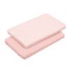 Cambrass 46120 2 Fitted Sheet-Samll Bed 50x82x1 cm Forest Pink,