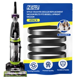 ZITFRI Vacuum Belt 4 Pack for Bissell Style 7/9/10 p/n 3031120#2031093#32074#3031123 PowerForce Helix Powerlifter CleanView Swivel Rewind Pet Vacuum Cleaner