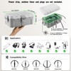 Flemoon Large Outdoor Electrical Box with Transparent Lid, IP54 Waterproof