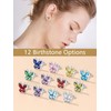 FindChic Sterling Silver Butterfly Earrings for Women May Birthstone Bling