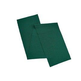 Craftbot 100% Cotton Ribbed Table Runner - Pack of 1-13 x 72 Inches - Dark Green - Dining Or Kitchen Table Runner for Everyday Use, Picnics, Outdoor Table, Parties, Weddings, etc