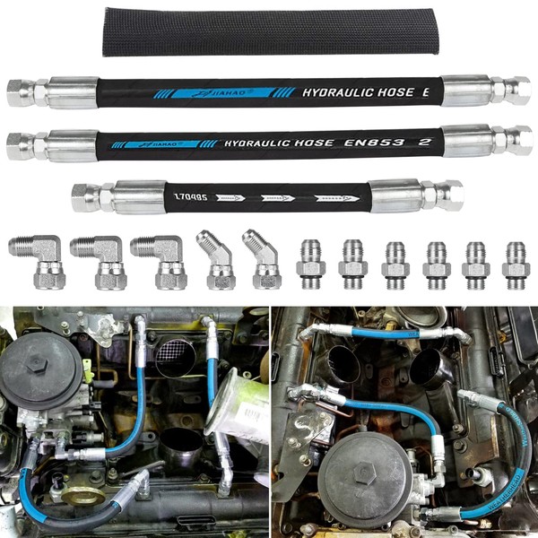 High Pressure Oil Pump HPOP Hoses Lines Kit & Crossover