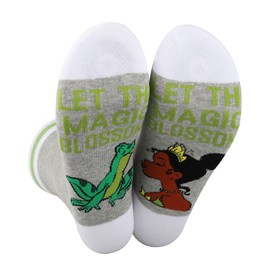 G2TUP Princess Tiana Socks Tiana & Frog Fans Gifts Let The Magic Bloom Tiana Socks Princess Tiana Merchandise Frog