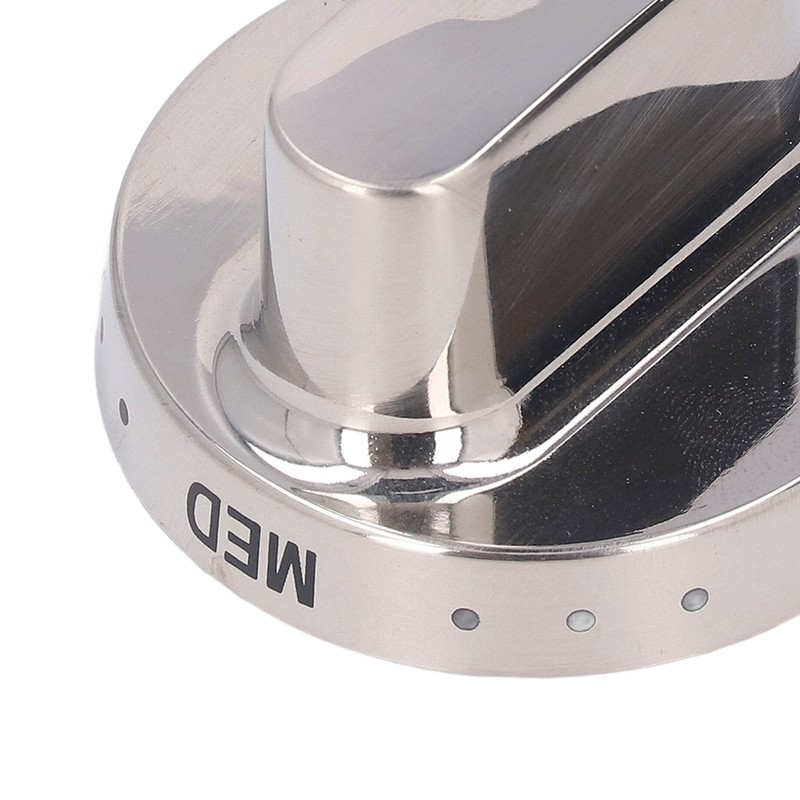 5Pcs Gas Stove Knob Cover Control Dial Knobs Stainless Steel