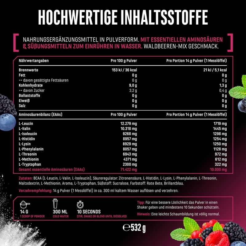 Gen German Elite Nutrition EAA Powder - 532 g -