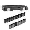 VEVOR Impact Socket Set, 26pcs x 1/2inch Metric 10mm-36mm Impact