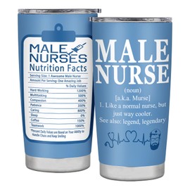 Delsakhula Male Nurse Gifts Male Nurse Appreciation Gifts Ideas Insulated Stainless Steel Travel Tumbler With Lid 20 OZ
