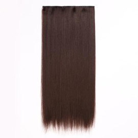 Straight Clip-In Hair Extension Chocolate Brown Elegance