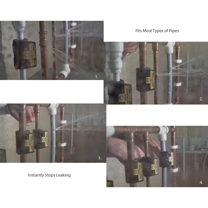Kibosh Rapid Pipe Repair Clamp, Prevent Water Damage from Leaking