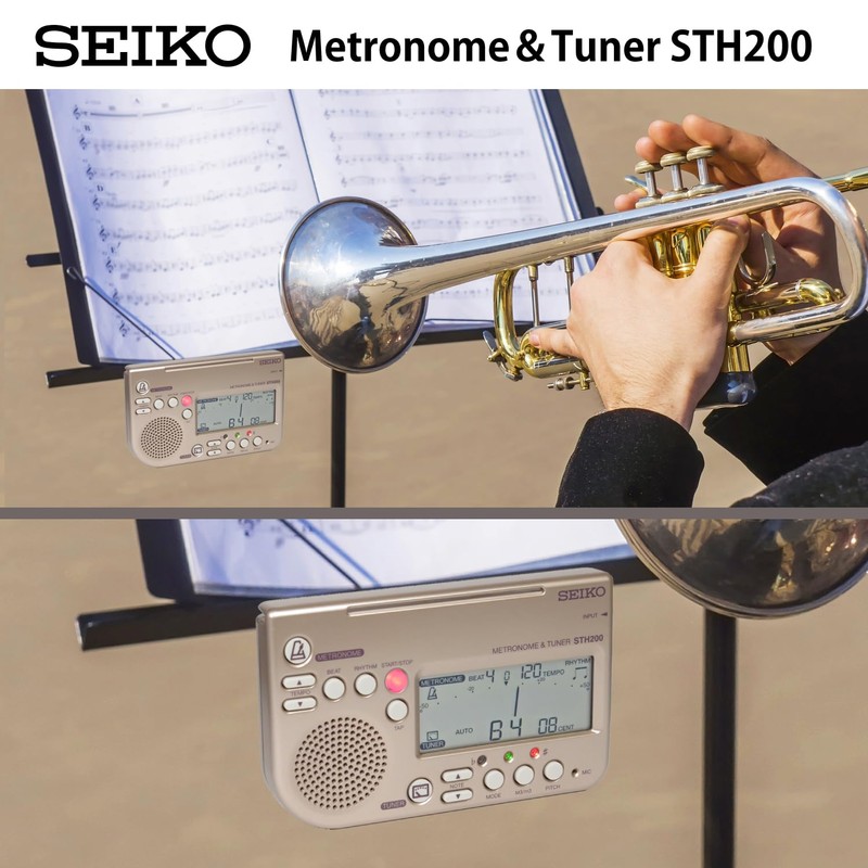Seiko STH200K Metronome & Tuner Gold