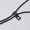 Wealrit 30 Pcs Black One Hole Pipe Straps Pipe Clamps