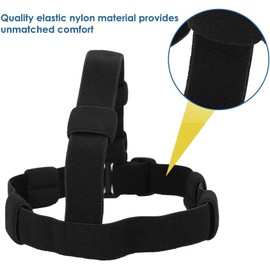 Headlight Band Headlight Strap,LED Headlamp Hands-Free Flashlight Headband Headlamp Band Headband Replacement for Flashlight Sporting Outdoor Camping Hiking (Black, 1 Pcs)