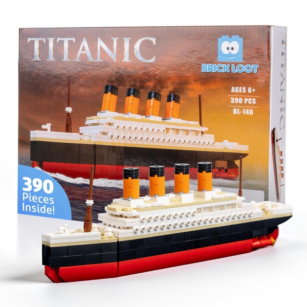 Brick Loot Titanic Micro Building Blocks Set – 390-Piece DIY