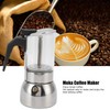 Glass Moka Pot Stainless Steel Heat Resistant Portable Classic Italian