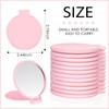18 Pieces Compact Mirrors Gifts Bulk,Pink