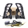 LED Fog Lights with Amber Sequential Turn Signal Fit for