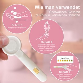 OneStep pH Vaginal Test Strips - Test for Determining Vaginal pH Value - Urine Test for Early Detection of Infections for Prevention During Pregnancy Pack of 2