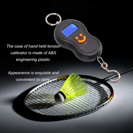 OUKENS Electronic Tension Calibrator, Badminton Electronic Tension Calibrator Manual Tennis Badminton Machine Stringing Tools for Sport