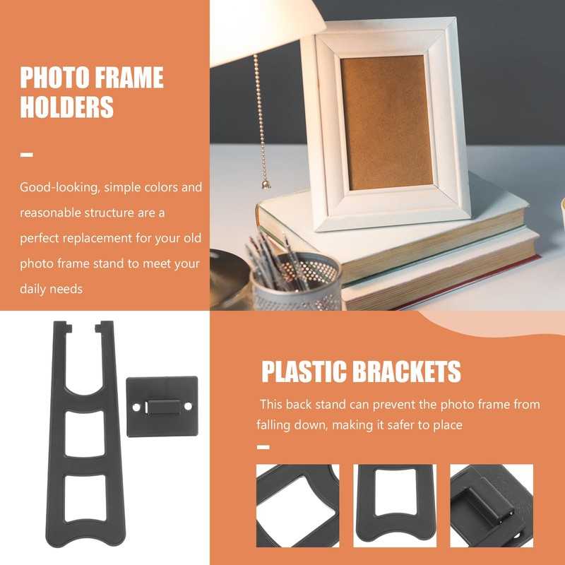 Abaodam 10pcs Photo Frame Stand Frame Back Stand Replacement Plate