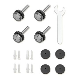 COMOMY Spindle rods and Wall Cups for COMOMY Pet Gate (Black) (Black)