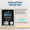 Besso Small Chalkboard Signs with Stand – Deep Black, Slate