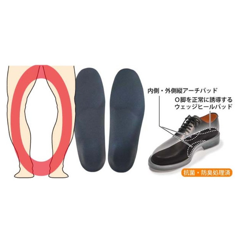村井 インソールプロ(靴用中敷き) O脚対策 メンズ・男性用 M(25~25.5cm)
