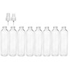 8 Ounce Cosmo Round Bottles, PET Plastic Empty Refillable BPA-Free,
