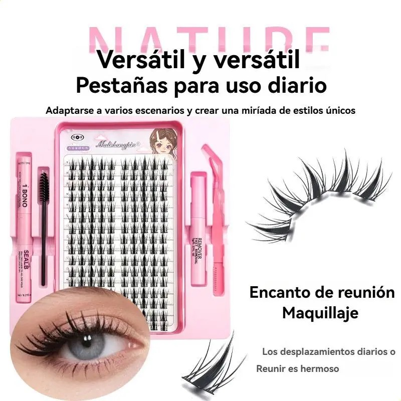 Kit Para Extensiones De Pestañas, Que Incluye Pinzas Y Pegam
