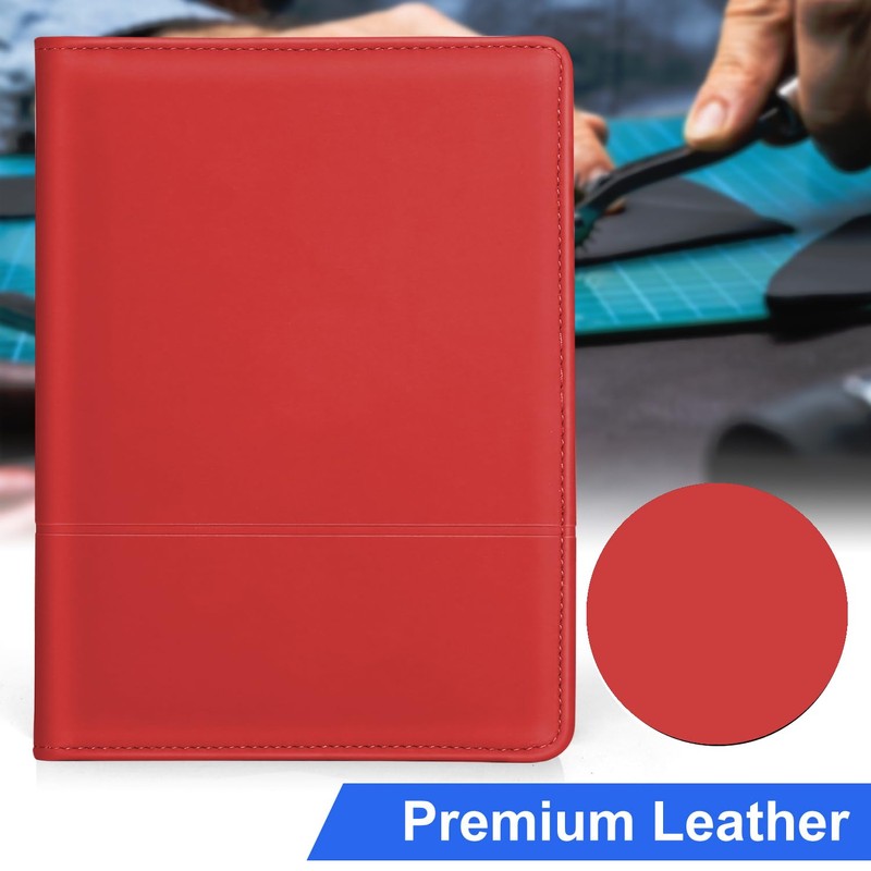 Lcjtop Padfolio Binder A5 Document Organizer with Refillable Lined Notepad,