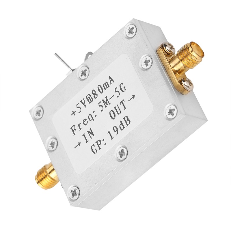 5M-5GHz Wideband RF Signal Amplifier Gain 19dB@2G Broadband Amplification