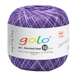 golo Crochet Thread Yarn for hand knitting Crochet yarn Purple-D03
