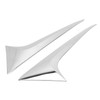 2Pcs/Set Rear Window Side Spoiler Wing Splitter Trim ABS Chrome