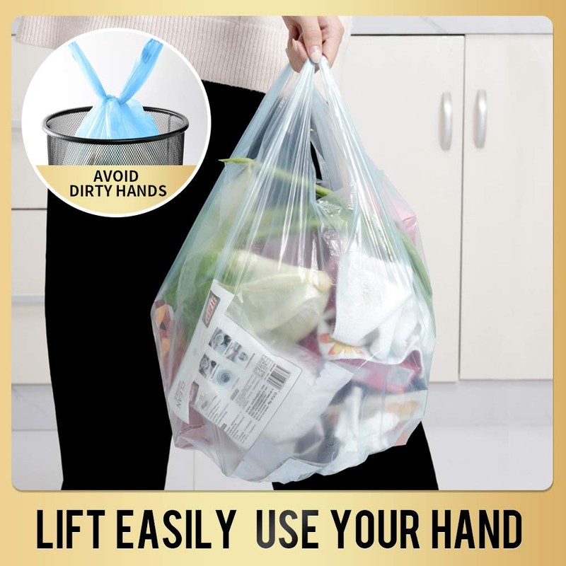 Handle Trash Bags 4 Gallon 100 Counts Small Garbage Bags