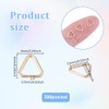 UNICRAFTALE 300Pcs 304 Stainless Steel Triangle Open Jumps Rings Real