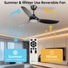 OFANTOP 52 Inch Ceiling Fans with Lights and Remote, Black