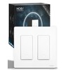 MOES Zigbee 3 Way Double Light Switch, 2 Gang Smart