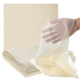 Abeillo 6 PCS Reusable Cheese Cloth, 20x20 Inch Ultra Fine Cotton Cheesecloths for Straining, Cooking, Baking, Juicing, Cheese Making