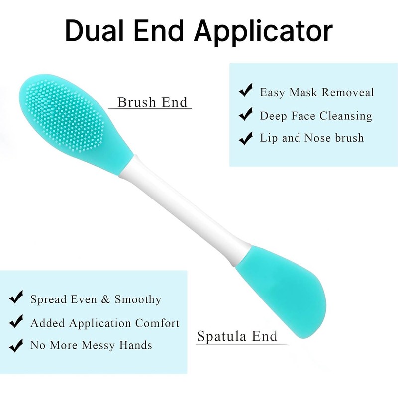 Face Scrubber,2 PCS Silicone Face Brush,Facial Cleansing Brush for Exfoliating,DIY