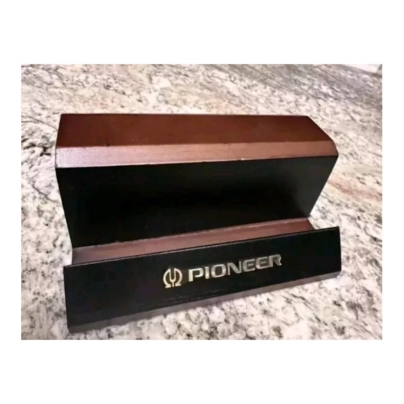 Pioneer Speaker Badge Emblem Logo Pair Custom Made - Brushed