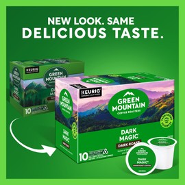 Green Mountain Coffee Roasters Dark Magic, Keurig Single Serve K-Cup Pods, Dark Roast Coffee, 60 Count, (6 Packs of 10)