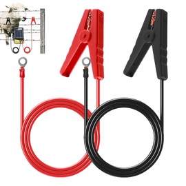 Yenblow Electric Fence Wire Alligator Clips, Electric Fence Kit Connect Energizer, and Electric Fence Charger Solar Powered Electric Fence for Energizer to Fence Wire & Ground System, 2Pcs