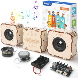 Poraxy STEM Toys for Boys Girls Age 8-13, Build Your Own Bluetooth Speaker, Science Kits for Kids 8-12, Electronic Experiment DIY Building Projects, Gifts for Adult Teen Boy Girl 9 10 11 13 14 15 16