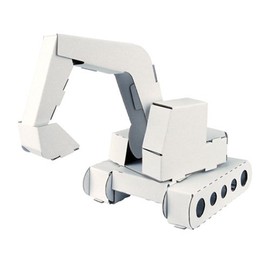 hacomo Excavator Digger Cardboard Craft