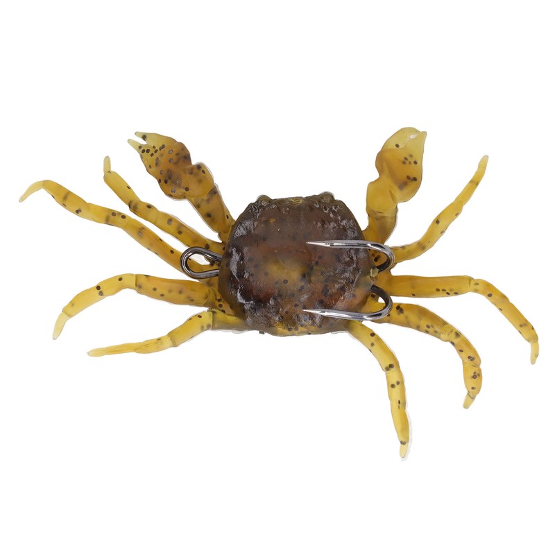 8Pcs Artificial Crab Bait 13cm 33.5g Simulation Crab Soft Lure