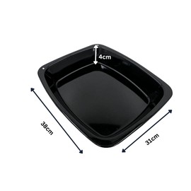 38cm Extra Large Vitreous Enamel Roasting Baking Pan Tray UK Made